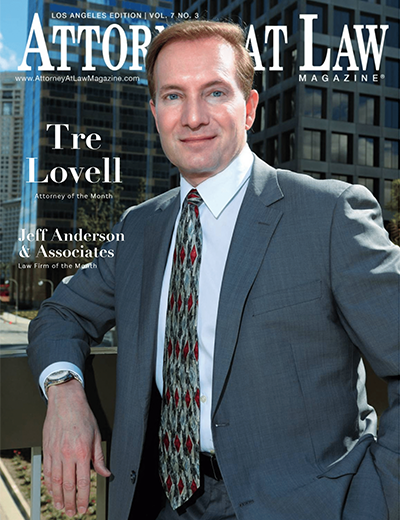 Attorney Tre Lovell in Attorney at Law Magazine