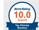 Avvo Rating 10.0 Superb | Top Attorney Business